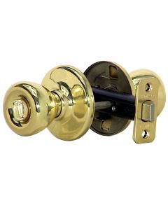 Kwikset Tylo Polished Brass Bed & Bath Door Knob