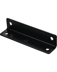 National Catalog 1212BC 1.6 In. x 7 In. Black Heavy Duty Wide Corner Brace