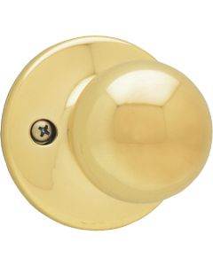 Kwikset Polished Brass Polo Dummy Door Knob