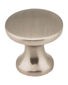 Elements Geneva 1 In. Diameter Satin Nickel Mushroom Knob