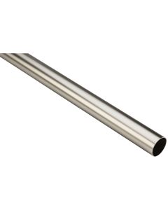 Stanley Home Designs 6 Ft. x 1-5/16 In. Cut-to-Length Closet Rod, Satin Nickel