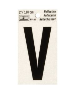 Hy-Ko Vinyl 2 In. Reflective Adhesive Letter, V