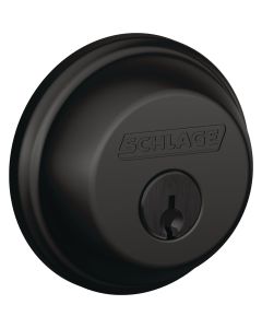 Schlage Matte Black Single Cylinder Deadbolt