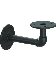 Knape & Vogt Birmingham 8 In. Black Elbow Pipe Shelf Bracket