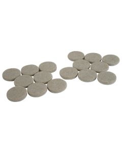 Magic Sliders 1 In. Oatmeal Self Adhesive Felt Pads,(16-Count)