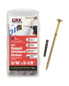 GRK RSS Rugged 5/16 In. x 5-1/8 In. Star Drive Washer Head Structure Screw (20 Ct.)