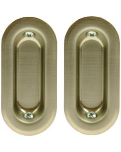 Johnson Hardware Oval Flush Pocket Door Pull