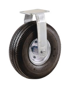 8 In Pneumatc Rgd Plate Caster