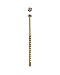 SPAX 8 x 2-1/2 In. PT HCR (Exterior Rated) Yellow Trim Screw (100-Count)