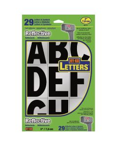 Hy-Ko 3 In. Reflective Letter Set