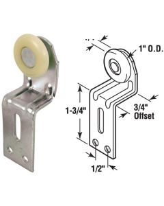 Prime-Line Wardrobe Door Back Roller Assembly (2-Count)