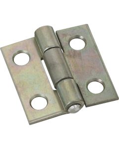 National 1 In. Zinc Tight-Pin Narrow Hinge (2-Pack)