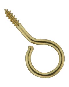 National #14 Brass Large Screw Eye (6 Ct.)