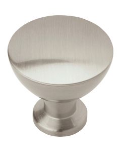 Amerock Grail 1.25 In. Dia. Round Satin Nickel Cabinet Knob