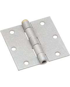 National 3-1/2 In. Square Galvanized Steel Broad Door Hinge (2-Pack)