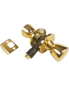 United States Hardware Polished Brass Bed & Bath Door Knob