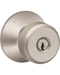 Schlage Bowery Knob Satin Nickel Keyed Entry Lock