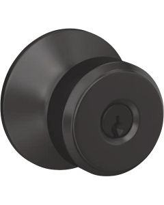 Schlage Bowery Knob Matte Black Keyed Entry Lock