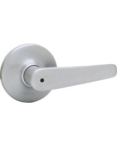 Kwikset Satin Chrome Delta Privacy Door Lever