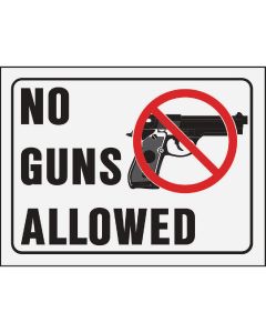 Hy-Ko No Guns Allowed Signs