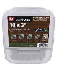 Grip-Rite DeckForce PrimeGuard Nano 3 In. x 10 Star Drive Green Screw (5 Lb.)