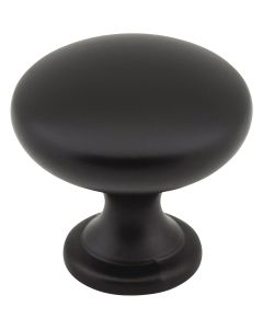 KasaWare 1-3/16 In. Diameter Zinc Diecast Matte Black Cabinet Knob (10-Pack)