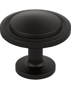 Amerock Loop 1.1875 In. Dia. Round Matte Black Knob