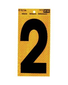 Hy-Ko 5 In. Yellow Reflective Number 2