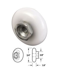 Prime-Line 3/4 In. x 3/8 In. Oval Shower Door Roller (2-Count)