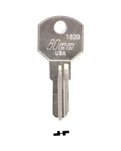 ILCO Delta Nickel Plated Toolbox Key, 1620 (10-Pack)