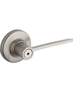 Kwikset Ladera Bed/Bath Lever, Satin Nickel