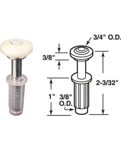 Prime-Line Bifold Door 3/4 In. Top Roller Guide (2 Count)