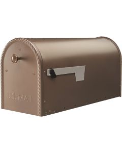 Gibraltar Edwards Venetian Bronze Steel Post Mount Mailbox