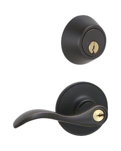 Dexter Seville Aged Bronze Deadbolt and Lever Combo