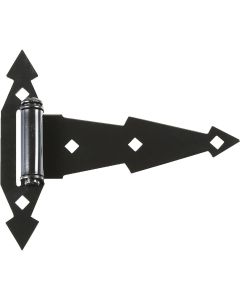 7" Ornamental T Hinge Blk