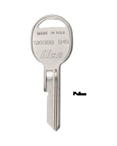 ILCO GM Nickel Plated Automotive Key, B49 / S1098B (10-Pack)