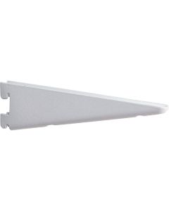 Knape & Vogt 182 Series 18-1/2 In. White Steel Heavy-Duty Double-Slot Shelf Bracket