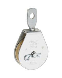 National 3211 2 In. O.D. Single Swivel Eye Steel Rope Pulley