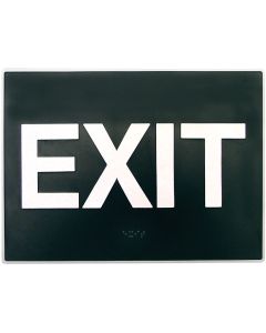 Hy-Ko Deco Series Plastic Braille Sign, Exit