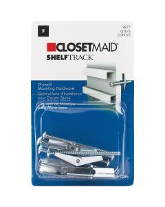 Closetmaid ShelfTrack 5-Piece Hang Track Mounting Hardware