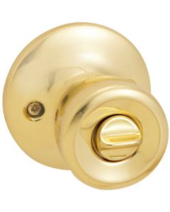 Steel Pro Polished Brass Bed & Bath Door Knob