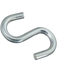 National 4 In. Zinc Heavy Open S Hook