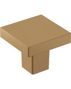 Amerock Monument 1.1875 In. Square Champagne Bronze Cabinet Knob