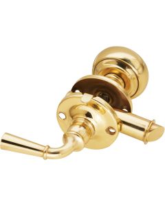 National Polished Brass Storm Door Knob Latch