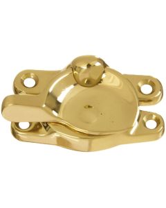 National Double Hung Polished Brass Sash Lock