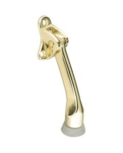 National V238 4 In. Brass Kickdown Door Holder