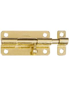 National 4 In. Brass Steel Door Barrel Bolt