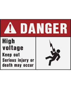 Hy-Ko Danger High Voltage Sign