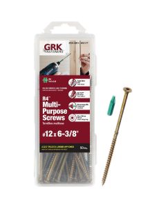 GRK R4 #12 x 6-3/8 In. Star Drive Multi-Purpose Wood Screws (50 Ct.)
