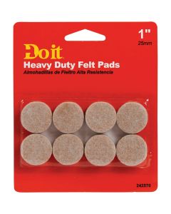 Do it Round Leveling 1 In. dia  Self Adhesive Furniture Glide, (8-Pack)